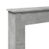 Borde de chimenea madera ingeniería gris hormigón 75x20x87,5