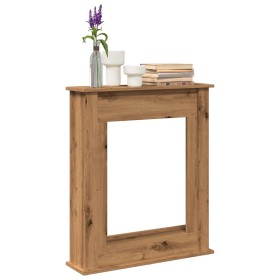 Borde de chimenea madera ingeniería roble artisan 75x20x87,5