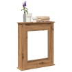 Borde de chimenea madera ingeniería roble artisan 75x20x87,5 cm