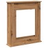 Borde de chimenea madera ingeniería roble artisan 75x20x87,5