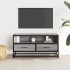 Mueble TV madera ingeniería y metal roble ahumado 80x34,5x40