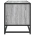 Mueble TV madera ingeniería y metal roble ahumado 80x34,5x40