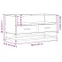 Mueble TV madera ingeniería y metal roble ahumado 80x34,5x40
