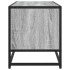 Mueble TV madera ingeniería y metal roble ahumado 80x34,5x40