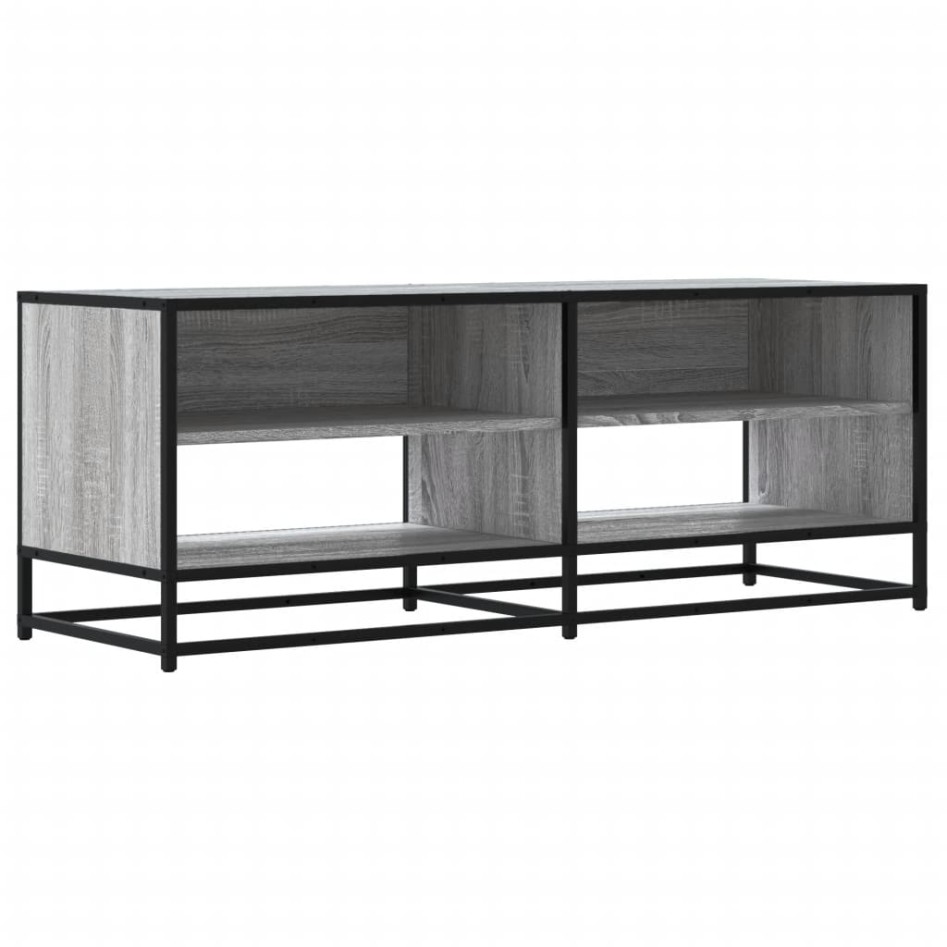 Mueble TV metal y madera ingeniería gris Sonoma 120,5x40x46