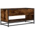 Mueble TV metal y madera ingeniería roble humo 91x40x46