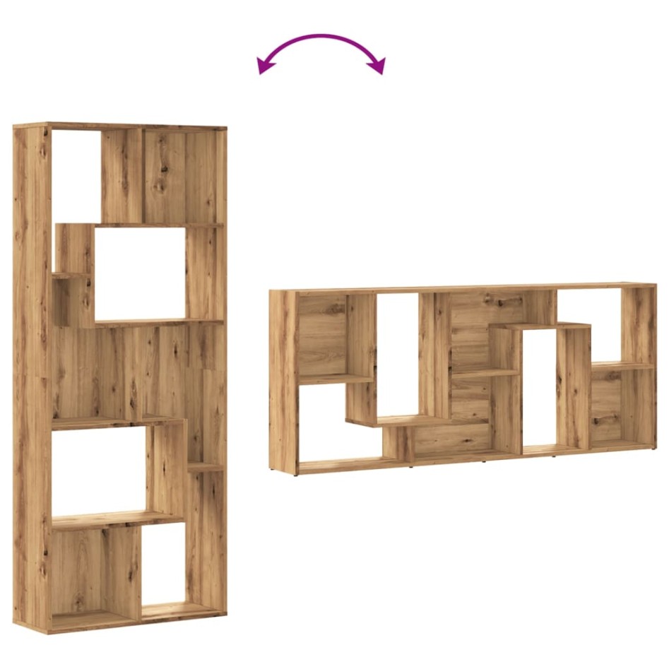 Estantería de madera de ingeniería roble artisan 67x24x161