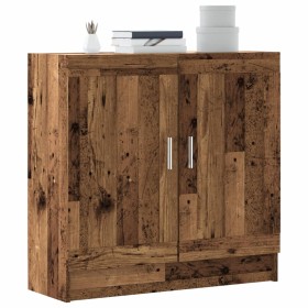 Estantería madera ingeniería madera envejecida 82,5x30,5x80