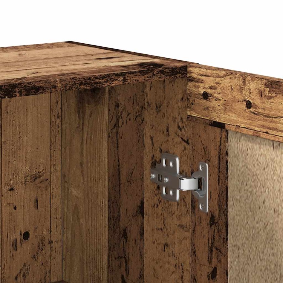 Estantería madera ingeniería madera envejecida 82,5x30,5x80