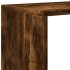 Librería divisora 3 niveles madera roble ahumado 123x29x123