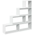 Librería divisora 4 niveles madera blanca 143,5x29x143,5