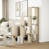Librería divisora 4 niveles madera Sonoma 143,5x29x143,5