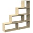 Librería divisora 4 niveles madera Sonoma 143,5x29x143,5