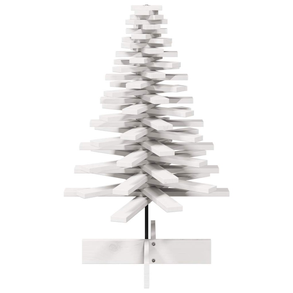 Árbol de Navidad de adorno madera maciza pino blanco 100