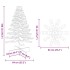 Árbol de Navidad de adorno madera maciza pino blanco 100