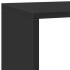 Librería divisora 3 niveles madera negra 137,5x29x103,5