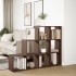 Librería divisora 3 niveles madera marrón 137,5x29x103,5