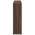 Librería divisora 3 niveles madera marrón 137,5x29x103,5