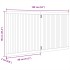 Puerta para perros plegable 2 paneles madera de álamo 160