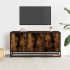 Mueble TV metal y madera ingeniería roble humo 100x35x50