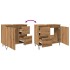 Mueble de lavabo madera de ingeniería roble artisan 65x33x60