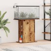 Soporte para acuario madera ingeniería envejecida 36x75x72,5 cm