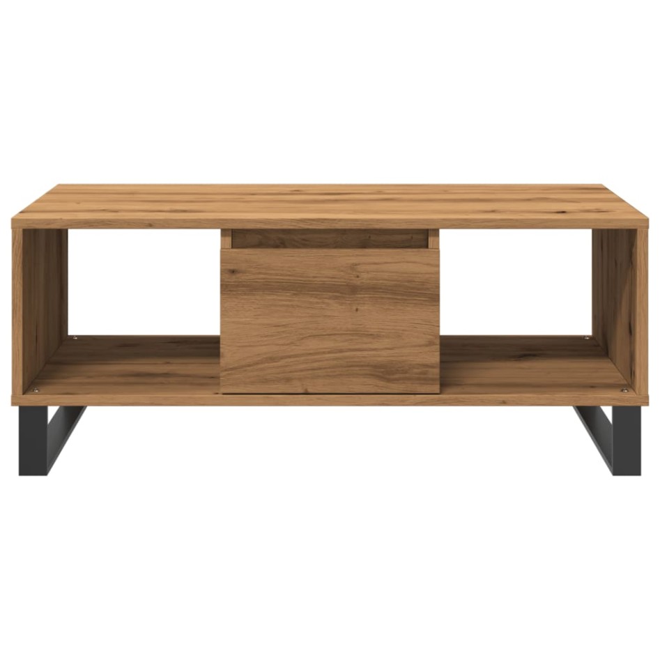 Mesa de centro madera de ingeniería roble artisan 90x50x36,5