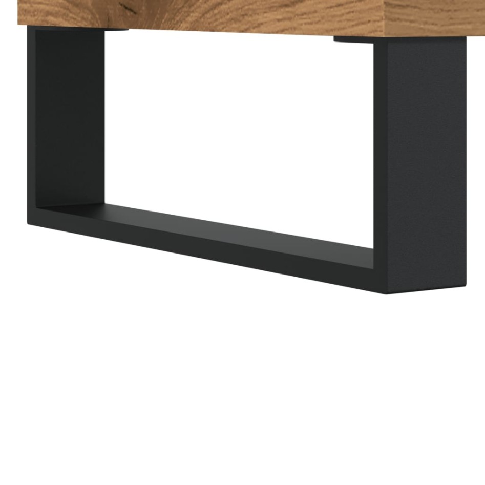 Mesa de centro madera de ingeniería roble artisan 90x50x36,5