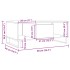 Mesa de centro madera de ingeniería roble artisan 90x50x36,5