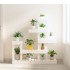 Soporte para plantas madera maciza de pino blanco 92x25x97
