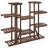 Soporte para flores madera maciza de abeto 110x25x110,5