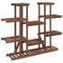Soporte para flores madera maciza de abeto 110x25x110,5