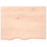 Tablero de mesa madera maciza roble sin tratar 80x60x(2-4)