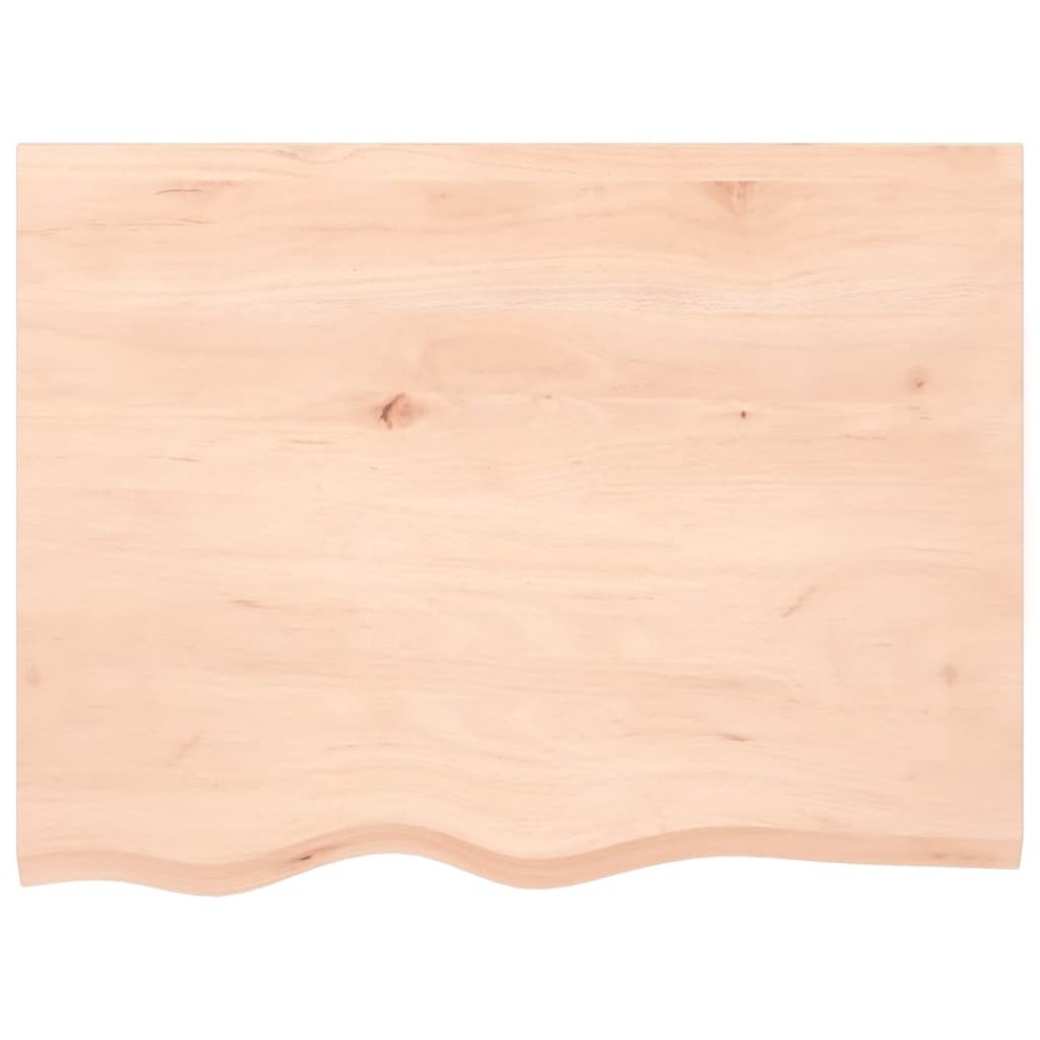 Tablero de mesa madera maciza roble sin tratar 80x60x(2-4)