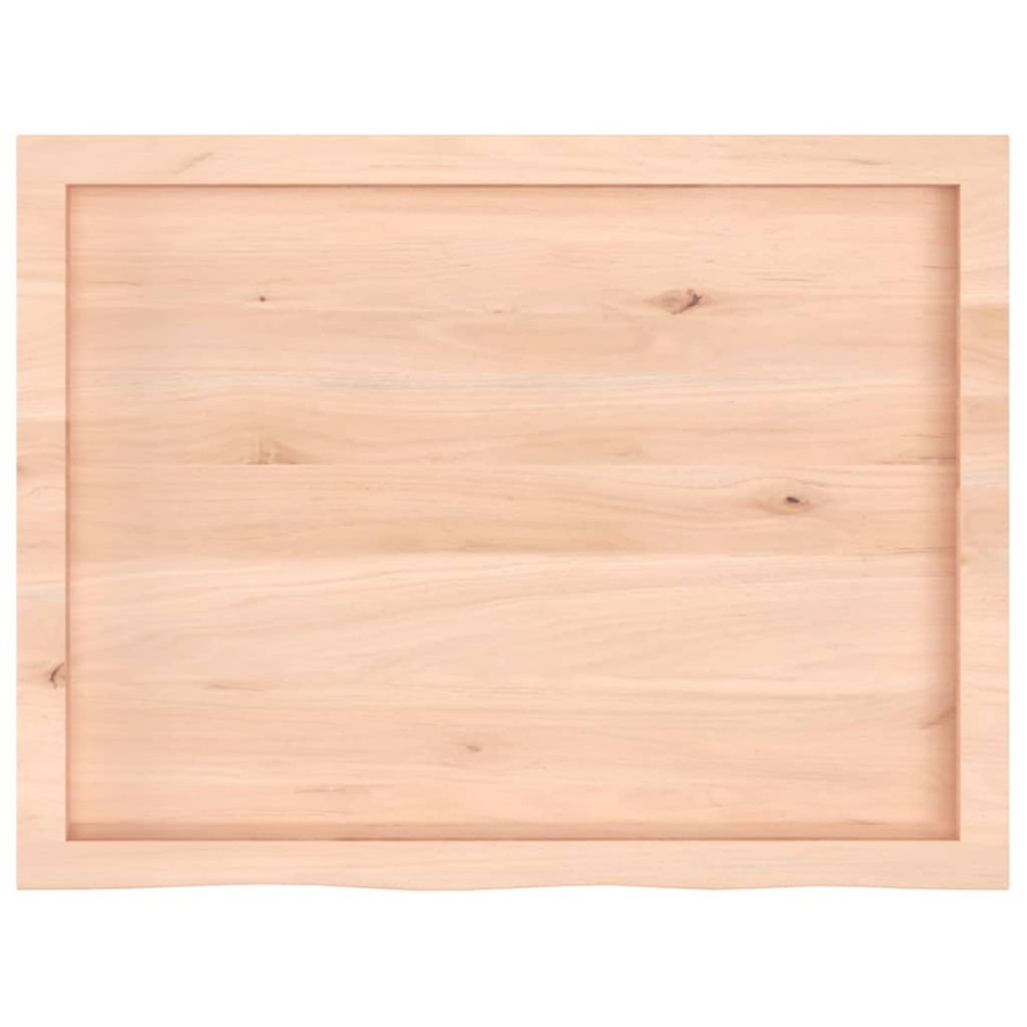 Tablero de mesa madera maciza roble sin tratar 80x60x(2-4)