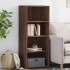 Aparador alto madera de ingeniería marrón roble 50x41x124