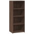Aparador alto madera de ingeniería marrón roble 50x41x124