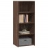Aparador alto madera de ingeniería marrón roble 50x41x124
