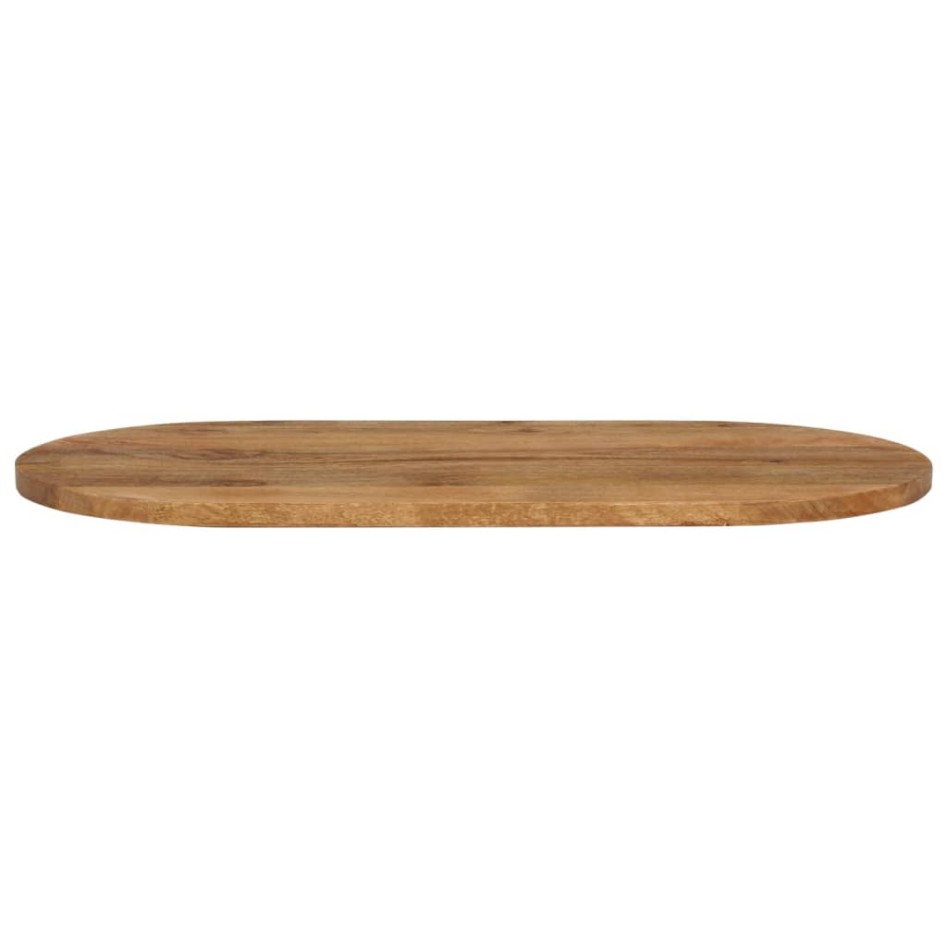 Tablero de mesa ovalado madera maciza de mango 120x50x2,5