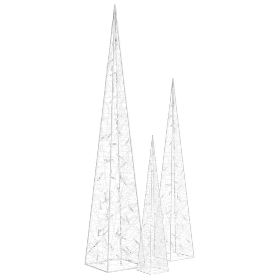 Cono de luz LED decorativo acrílico azul 60/90/120