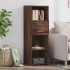Aparador alto madera de ingeniería marrón roble 40x42,5x124