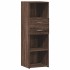 Aparador alto madera de ingeniería marrón roble 40x42,5x124