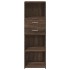 Aparador alto madera de ingeniería marrón roble 40x42,5x124