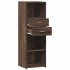 Aparador alto madera de ingeniería marrón roble 40x42,5x124