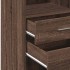Aparador alto madera de ingeniería marrón roble 40x42,5x124