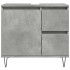 Mueble de lavabo madera ingeniería gris hormigón 65x33x60