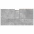 Mueble de lavabo madera ingeniería gris hormigón 65x33x60