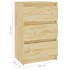 Mesitas de noche 2 uds madera maciza de pino 40x29,5x64