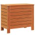 Taburete de jardín madera de pino marrón cera 62x31,5x52