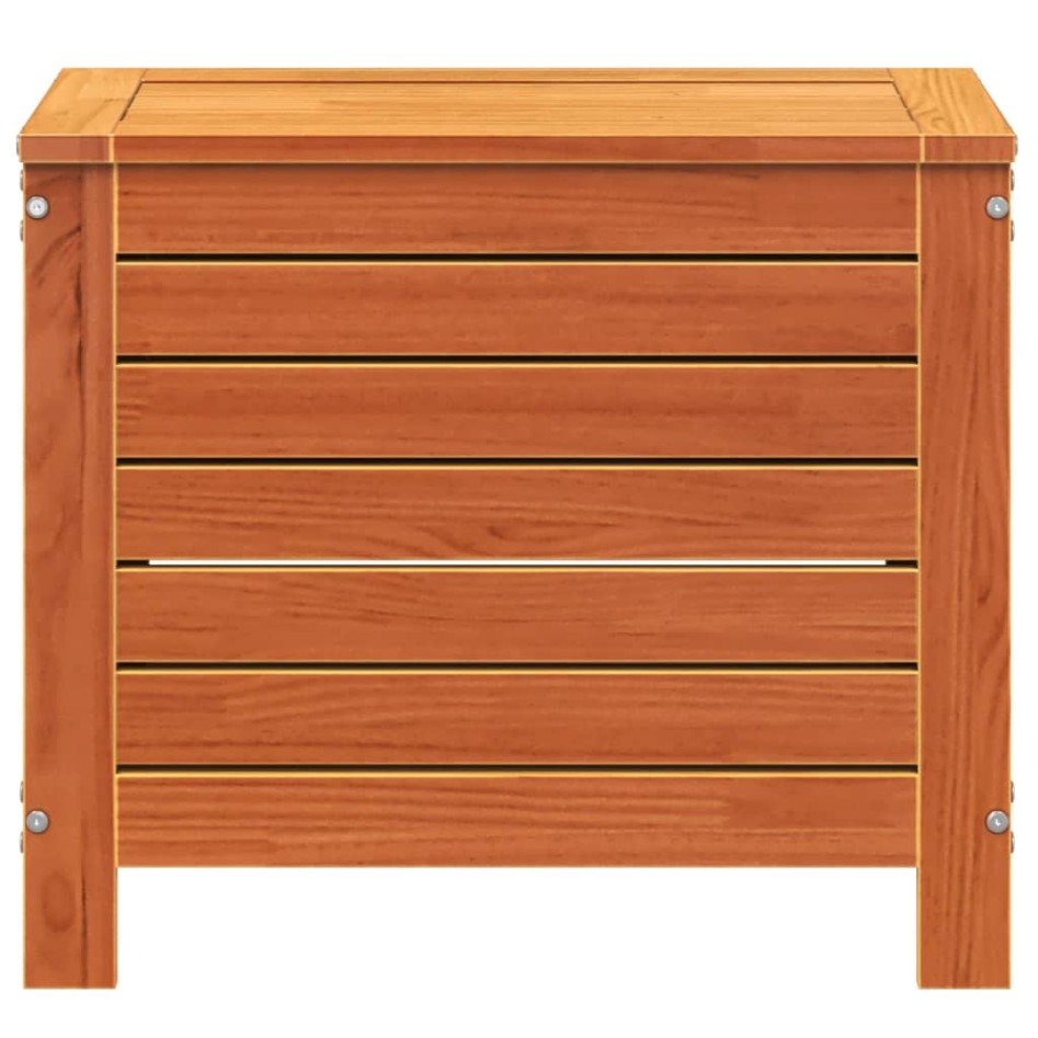 Taburete de jardín madera de pino marrón cera 62x31,5x52